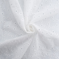 Broderie Anglaise Astral Blanc Crème - Maison Klem
