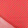 Popeline De Coton à Pois Rouge - Maison Klem