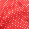 Popeline De Coton à Pois Rouge - Maison Klem