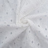 Broderie Anglaise Géométrique Losange Blanc Crème - Maison Klem