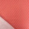 Popeline De Coton à Pois Terracotta - Maison Klem