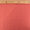 Popeline De Coton à Pois Terracotta - Maison Klem