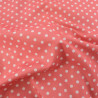 Popeline De Coton à Pois Rose - Maison Klem
