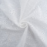 Broderie Anglaise Blanc Crème Fleur Et Montagne - Maison Klem