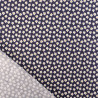 Popeline de Coton à Fleurs Navy - Maison Klem