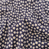 Popeline de Coton à Fleurs Navy - Maison Klem