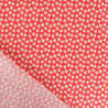 Popeline de Coton à Fleurs Rouge - Maison Klem