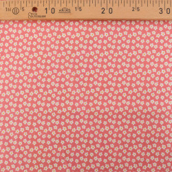 Popeline de Coton à Fleurs Rose - Maison Klem