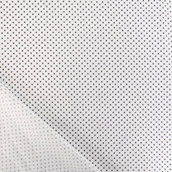 Popeline De Coton Mini Pois Fond Blanc - Maison Klem