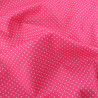 Popeline De Coton Mini Pois Fuchsia - Maison Klem