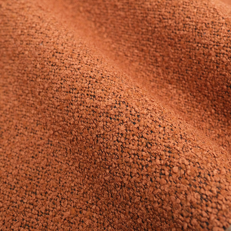 Tissu Ameublement Loop Terracotta - Maison Klem