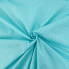 Popeline De Coton Mini Pois Turquoise - Maison Klem