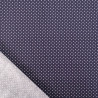 Popeline De Coton Mini Pois Navy - Maison Klem