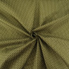 Popeline De Coton Mini Pois Kaki - Maison Klem