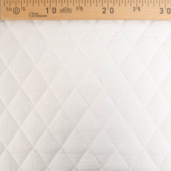 Matelassé Double Gaze Uni Blanc - Gaby - Maison Klem
