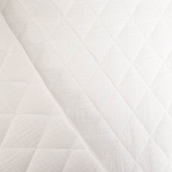 Matelassé Double Gaze Uni Blanc - Maison Klem