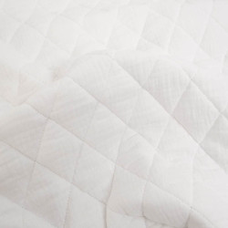 Matelassé Double Gaze Uni Blanc - Maison Klem