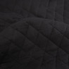 Matelassé Double Gaze Uni Noir - Maison Klem