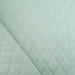 Matelassé Double Gaze Uni Vert Tendre - Maison Klem