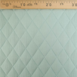 Matelassé Double Gaze Uni Vert Tendre - Gaby - Maison Klem