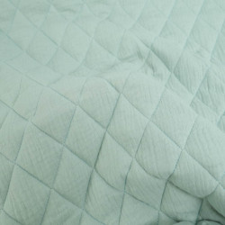 Matelassé Double Gaze Uni Vert Tendre - Gaby - Maison Klem