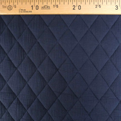 Matelassé Double Gaze Uni Navy - Maison Klem