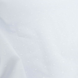 Voile De Coton Plumetis Blanc - Maison Klem