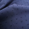 Voile De Coton Plumetis Navy - Maison Klem
