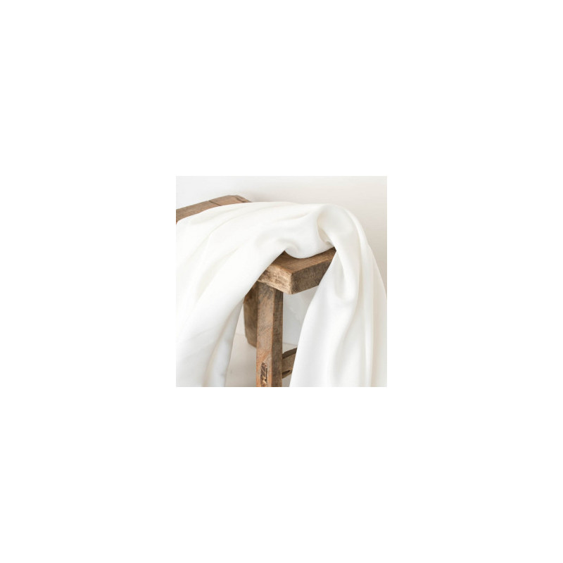 Tissu Viscose Alina Ecru - Maison Klem
