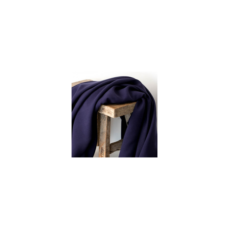Viscose Alina Bleu Marine - Maison Klem