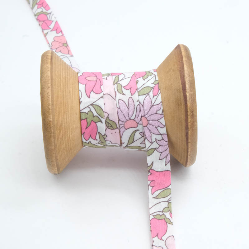 Biais Liberty Fabrics Poppy and Daisy Rose - Maison Klem