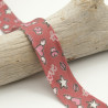 25MM Kiss Love Brick Printed Bias Tape
