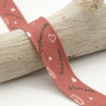 25MM Printed Bias Tape I Love You Brick