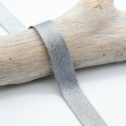 18mm Vintage Silver Lamé Bias Tape