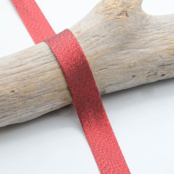 18mm Red Lamé Bias Tape