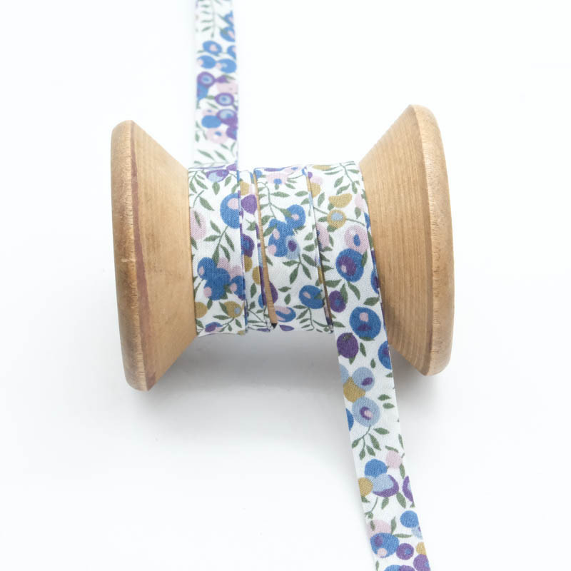 Biais Liberty Fabrics Wilthshire Bud Bleu