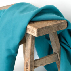 Viscose Alina Bleu Canard - Maison Klem