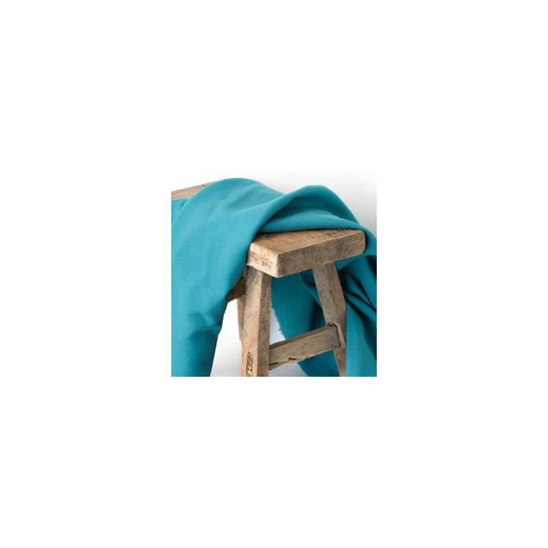 Viscose Alina Bleu Canard - Maison Klem