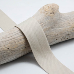 Biais Piqué 30mm Uni Beige - Maison Klem