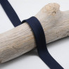 Biais Piqué 18mm Uni Bleu Marine - Maison Klem