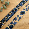 Sangle Motif Léopard Bleu - Maison Klem