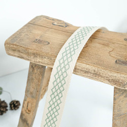 Sangle Losange Graphique Vert - Maison Klem