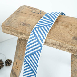 Sangle Triangle Rayée Bleu - Maison Klem
