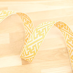 Sangle Géométrique Bicolore Jaune - Maison Klem