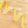 Sangle Géométrique Triangle Jaune Fluo - Maison Klem