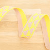 Sangle Géométrique Triangle Jaune Fluo - Maison Klem