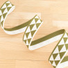 Sangle Géométrique Triangle Kaki - Maison Klem