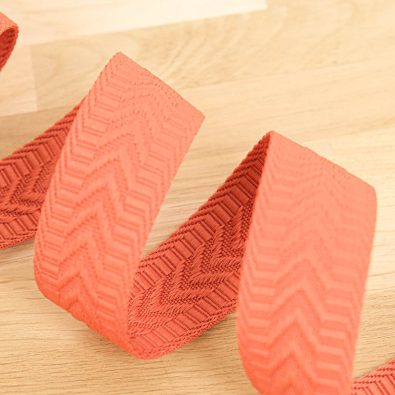 Sangle Chevrons Faux Unis Tomette - Maison Klem