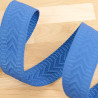 Sangle Chevrons Faux Unis Bleu Royal - Maison Klem