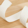 Sangle Chevrons Faux Unis Blanc - Maison Klem